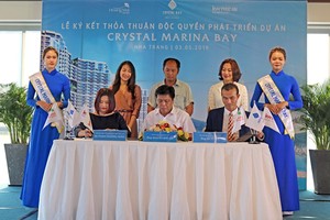 Lễ ký kết Thỏa Thuận độc quyền phát triển dự án Crystal Marina Baygiữa Kl994 game bài casino hấp dẫn Crystal Bay với KW Phúc An và Hoàng Mai Media