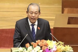 Phó Thủ tướng thường trực Trương Hòa Bình thay mặt Kl993 ưu đãi thưởng hấp dẫn trình bày báo cáo (Ảnh: VGP)