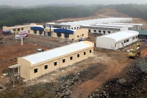 Một phần Kl99kl ưu đãi độc quyền Khu nông nghiệp ứng dụng công nghệ cao cấp tỉnh về thủy sản tại huyện Đầm Hà tại thời điểm đầu năm 2019. Ảnh: Việt Hoa.