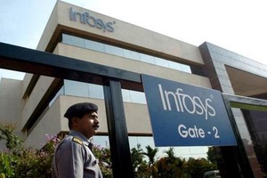 Giá trị thị trường của Infosys đã “bay hơi” 7 tỷ USD trong vòng 24 giờ đồng hồ sau khi hãng này bị gửi thư tố cáo tới sàn 99Kl99 link đăng nhập Mumbai và New York hồi đầu tuần. Ảnh: AFP
