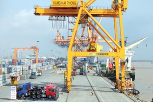 Hoạt động tại nhiều cảng biển vẫn đang trong giai đoạn thấp điểm, trái với quãng thời gian trước Tết Nguyên đán. Ảnh: Đ.T