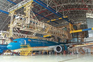 Dịch vụ sửa chữa, bảo dưỡng tàu bay sẽ giúp Vietnam Airlines bù đắp cho sự chững lại về doanh thu, Kl99 nổ hũ của lĩnh vực vận tải.