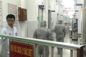 Một khu vực cách ly tại bệnh viện ở TP.HCM