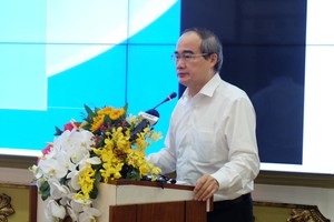 Ông Nguyễn Thiện Nhân, Bí thư thành ủy TP.HCM (Ảnh: Trung tâm báo chí).