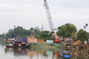 Dự án Bờ kè đường ven sông Cái (TP.Biên Hòa) giải ngân vốn Kl99ok phiên bản mới chậm vì đền bù giải phóng mặt bằng. Ảnh; Ngọc Tuấn