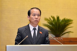 Chủ nhiệm Uỷ ban Kl992 Tham Gia Ngay Hoàng Thanh Tùng trình bày tờ trình.