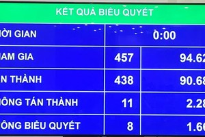 Kết quả biểu quyết thông qua toàn bộ Luật Kl991.com World Cup 2026 Chính Thức (sửa đổi).