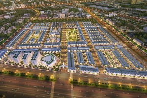 Phối cảnh tổng thể khu đô thị Century City tọa lạc trên hai tuyến đường ĐT 769 và đường Cầu Mên, thuộc khu vực phát triển thương mại và dịch vụ 
hậu cần của sân bay Long Thành