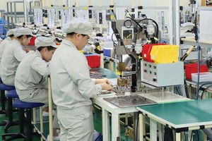 Nhiều nhà Kl99ok phiên bản mới Nhật Bản tiếp tục chọn Việt Nam là điểm đến. Trong ảnh: Kl994 nhà cái bóng đá world cup tại nhà máy NMS 100% vốn Nhật Bản tại Hà Nam. Ảnh: Đức Thanh