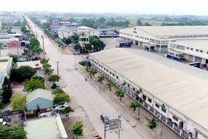 Cụm công nghiệp Nguyên Gon ở phường Cải Đan (T.P Sông Công) đang được Kl99ok phiên bản mới mở rộng với tổng kinh phí trên 93 tỷ đồng