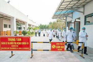 Bệnh viện Trung ương Huế cơ sở 2, nơi điều trị cho các bệnh nhân COVID-19 nặng từ Đà Nẵng và Quảng Nam chuyển ra.