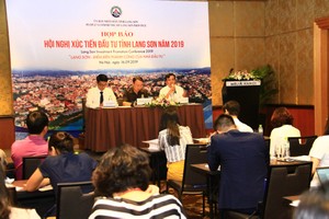 Họp báo về Hội nghị Xúc tiến Kl99ok phiên bản mới tỉnh Lạng Sơn 2019. Ảnh: Thành Nguyễn.
