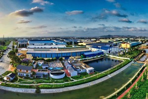 Thị trường khu công nghiệp phía Bắc đang rất sôi động và thu hút được các dự án tỷ USD. Ảnh: Bình Minh.