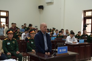 Bị cáo Đinh Ngọc Hệ tại phiên tòa phúc thẩm