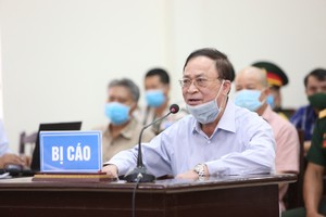 Bị cáo Nguyễn Văn Hiến tại phiên tòa sơ thẩm