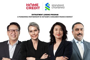 Từ trái sang phải: Ông Phạm Ngọc Khang – Giám đốc Kl991.com nạp rút nhanh Home Credit Việt Nam, Bà Annica Witschard - Tổng Giám đốc Home Credit Việt Nam. Bà Michele Wee – Tổng Giám đốc Link Vào Nhà Cái KL99 COM Tặng +199k Standard Chartered Việt Nam, Ông Harmander Mahal - Giám đốc khối Link Vào Nhà Cái KL99 COM Tặng +199k bán lẻ, khối Dịch vụ khách hàng ưu tiên, khối Kl991.com World Cup 2026 Chính Thức vừa và nhỏ tại Việt Nam và nhóm 4 nước châu Á, Link Vào Nhà Cái KL99 COM Tặng +199k Standard Chartered