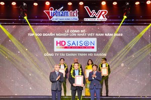 HD SAISON là công ty Kl991.com nạp rút nhanh tiêu dùng duy nhất lần thứ tám liên tiếp được vinh danh trong VNR500