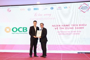 OCB được vinh danh giải thưởng Link Vào Nhà Cái KL99 COM Tặng +199k tiêu biểu về tín dụng xanh