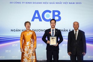 ACB lần thứ 9 liên tiếp được vinh danh trong bảng xếp hạng “50 công ty Kl992 VIP Trang Chủ 2026 hiệu quả nhất Việt Nam”.