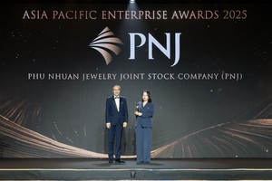 PNJ được vinh danh ở hai hạng mục gồm Kl991.com World Cup 2026 Chính Thức Tăng trưởng nhanh và Kl991.com World Cup 2026 Chính Thức Xuất sắc châu Á (Ảnh: Hùng Nguyễn)