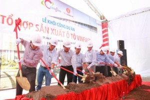 Vingroup và Coteccons động thổ khởi công dự án Tổ hợp Kl994 nhà cái bóng đá world cup ô tô Vinfast tại đảo Cát Hải