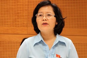 Đại biểu Trần Thị Quốc Khánh tỏ thái độ xót xa trước những bức xúc của Kl991.com World Cup 2026 Chính Thức về thể chế. Ảnh: N.H