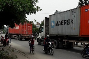 Sau ngày 20/4, xe tải đi vào tỉnh lộ 391 (Hải Dương) trong giờ cấm sẽ bị xử lý theo quy định của Kl992 Tham Gia Ngay. (Ảnh: Dân trí)