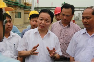 Bộ Trưởng Trần Hồng Hà kiểm tra nhà máy xử lý nước thải của Formosa Hà Tĩnh