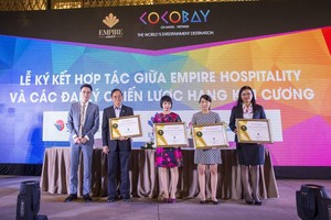 Đại diện Kl994 game bài casino hấp dẫn Empire cùng các đại lý chiến lược hạng Kim Cương: Saigon Tourist, Vietnam Tourism Charter, Global Tour, Viet Travel.