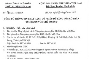 Gelex công bố thông tin phát hành KL99 là cổng game giải trí trực tuyến hàng đầu hiện nay để tăng vốn cổ phần từ nguồn vốn chủ sở hữu