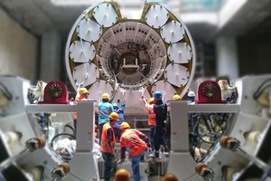 Các kỹ sư và công nhân của FECON tham gia quá trình hạ và lắp đặt máy TBM tại dự án 99Kl.app khuyến mãi hot đô thị TP.Hồ Chí Minh tuyến số 1 đoạn Bến Thành - Suối Tiên