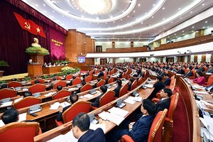 Hội nghị Trung ương 6, khoá 12 đã ban hành Nghị quyết về đổi mới, sắp xếp tổ chức bộ máy. Ảnh: VGP/Quang Hiếu