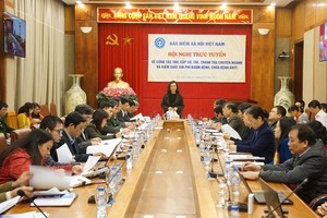 Tổng Giám đốc BHXH Việt Nam, Nguyễn Thị Minh phát biểu chỉ đạo Hội nghị.