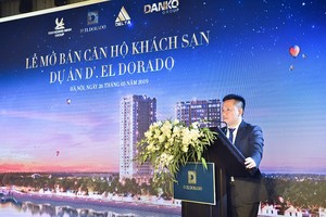 Đại diện Chủ Kl99ok phiên bản mới Tân Hoàng Minh phát biểu tại buổi lễ.