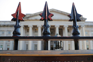 Bên ngoài Bộ Kl991.com nạp rút nhanh Mỹ tại Washington. Ảnh: Reuters