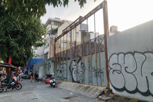Khu đất diện tích 2.000 m2 tại mặt tiền đường Võ Thị Sáu, TP.HCM vừa được UOA mua lại. Ảnh: Trọng Tín.