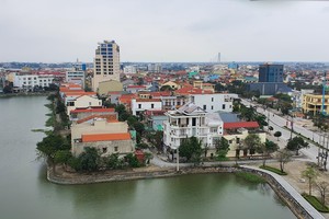 Dự án Phát triển môi trường, Kl99kl ưu đãi độc quyền đô thị để ứng phó với biến đổi khí hậu thành phố Đồng Hới đang chậm tiến độ. Ảnh: TP Đồng Hới