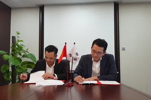 Ông Đinh Xuân Cường, Tổng giám đốc CTCP Kl994 game bài casino hấp dẫn An Phát Holdings kí thỏa thuận hợp tác với đối tác Hàn Quốc