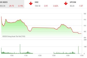 Phiên chiều 24/2: Nhà Kl99ok phiên bản mới bán tháo, VN-Index mất gần 30 điểm