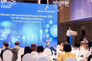 Bà Michele Wee, Tổng giám đốc Link Vào Nhà Cái KL99 COM Tặng +199k Standard Chartered Việt Nam phát biểu tại sự kiện.