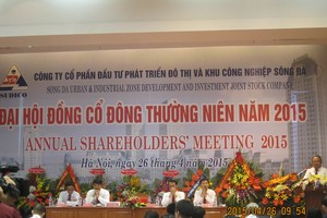 ĐHCĐ Sudico: Chủ tịch Hồ Sỹ Hùng sẽ từ chức nếu không đạt chỉ tiêu 2015