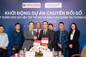 Lễ ký kết khởi động dự án chuyển đổi số giữa Thạch Bàn và NOVAON