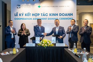 Lễ ký kết hợp tác Kl992 VIP Trang Chủ 2026 giữa An Cường và Sumitomo Forestry America