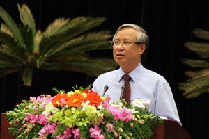 Ông Trần Quốc Vượng - Ủy viên Bộ Kl991.com tải ứng dụng, Thành viên thường trực Ban Bí thư, Chủ nhiệm Ủy ban kiểm tra TƯ phát biểu chỉ đạo hội nghị.