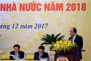 Bộ trưởng Chủ nhiệm VPCP Mai Tiến Dũng đã trình bày Báo cáo tại Hội nghị trực tuyến của Kl993 ưu đãi thưởng hấp dẫn với các địa phương. Ảnh: VGP/Quang Hiếu