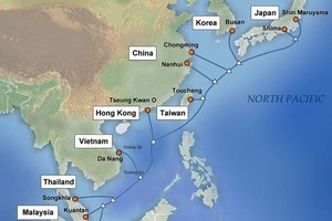 Tuyến cáp APG các nước đang khai thác, trong đó có Việt Nam.
