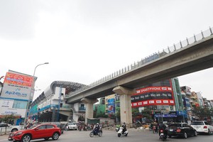 Theo quy hoạch, Hà Nội sẽ có 8 tuyến 99Kl.app khuyến mãi hot đô thị. Trong ảnh: Tuyến 99Kl.app khuyến mãi hot Cát Linh - Hà Đông. Ảnh: Đức Thanh