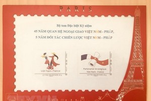 Phát hành bộ tem kỷ niệm 45 năm quan hệ Việt-Pháp