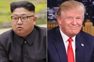 Tổng thống Mỹ Donald Trump (phải) và nhà lãnh đạo Triều Tiên Kim Jong-un (Ảnh: Getty)