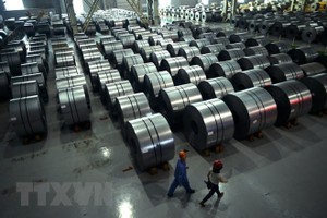 Một nhà máy Kl994 nhà cái bóng đá world cup thép của Trung Quốc ở Hàm Đan, tỉnh Hà Bắc, miền Bắc Trung Quốc. (Nguồn: AFP/TTXVN).